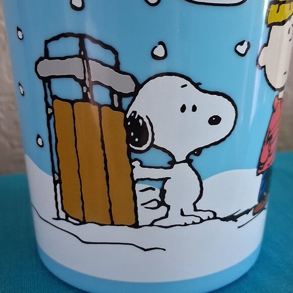 ZAK Winter Themed Peanuts Gang 12oz Drink Tumbler - Picture 8 of 16